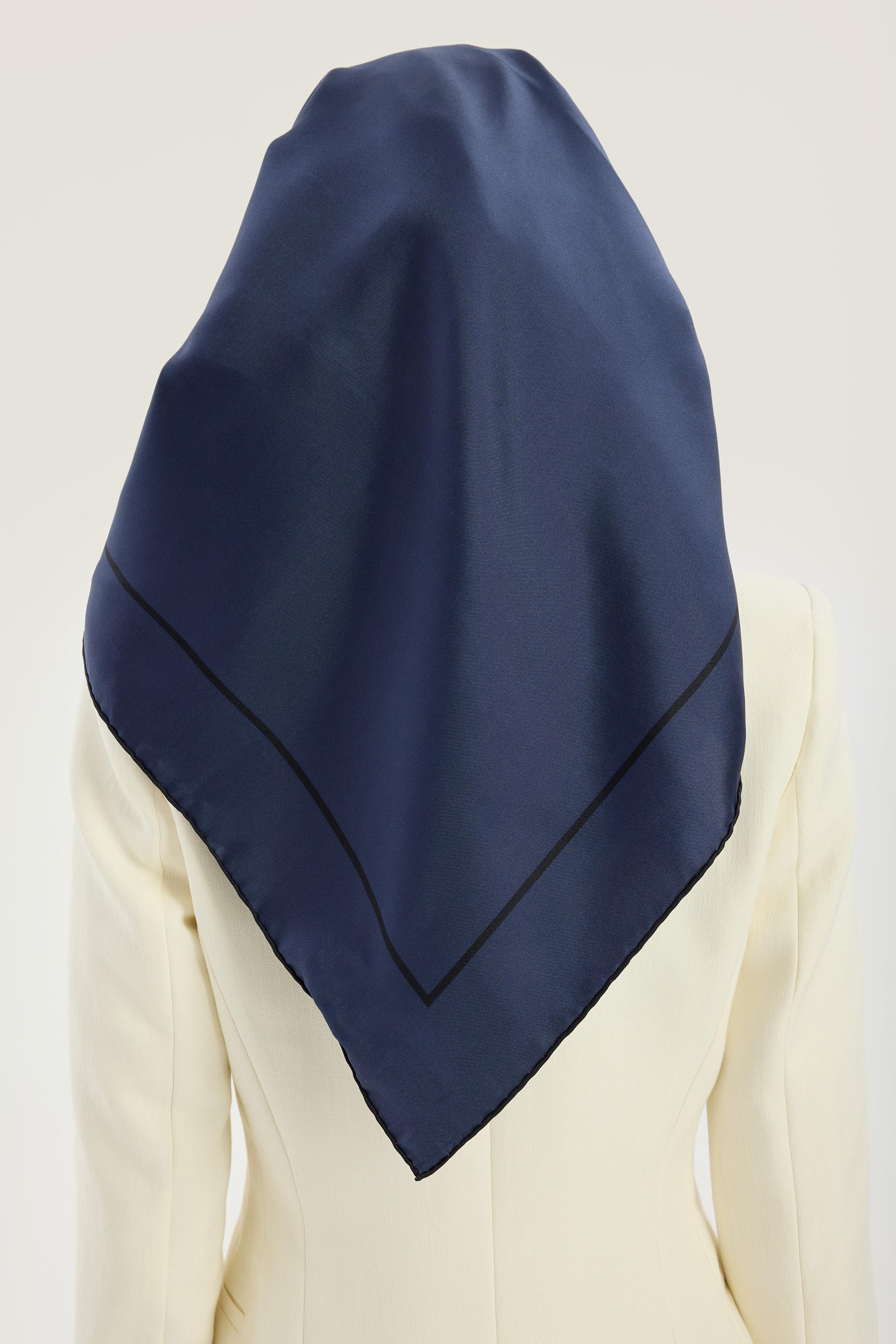PAK TİVİL İPEK EŞARP 90*90 CM - SAKS