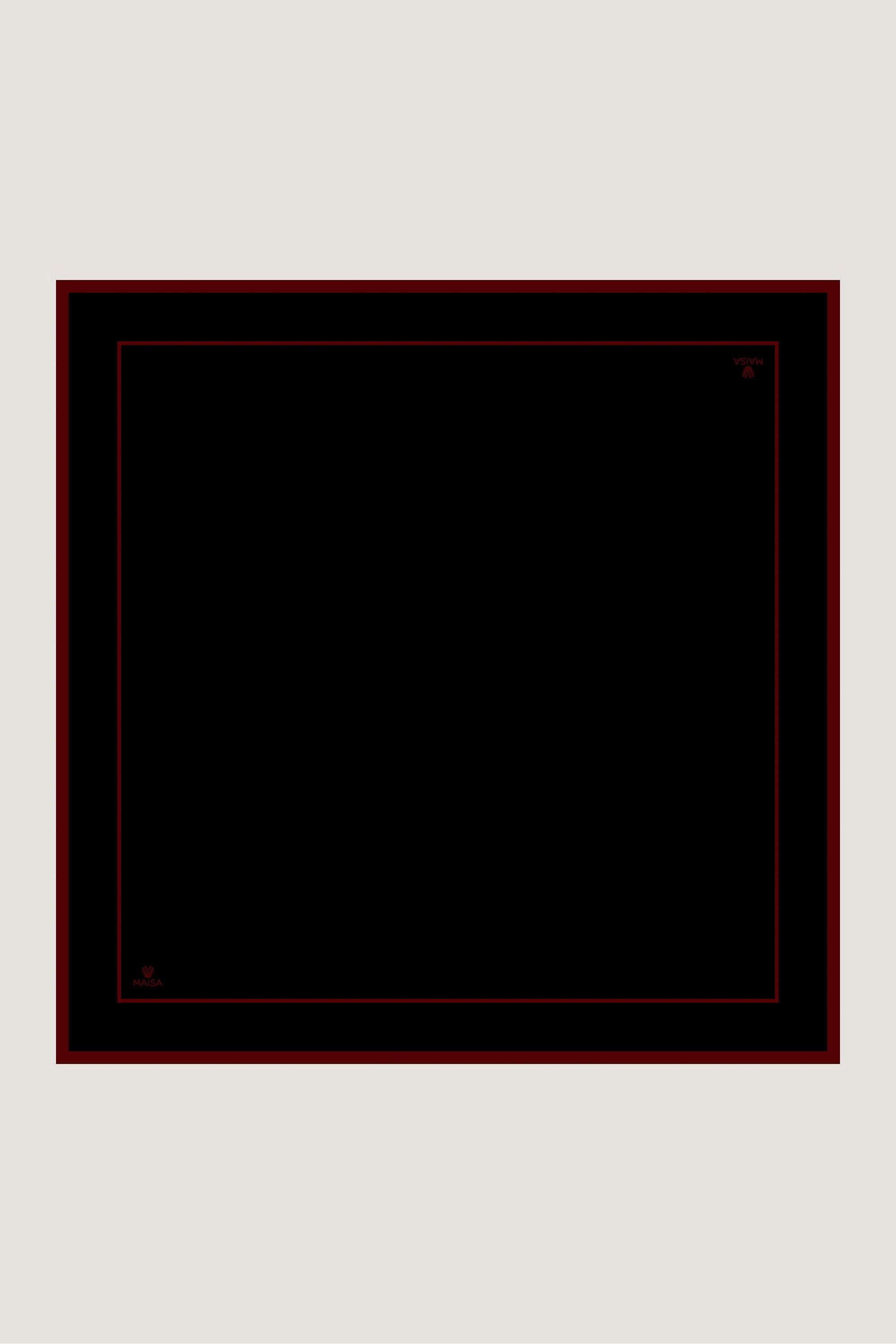 PAK TİVİL İPEK EŞARP 90*90 CM - SİYAH