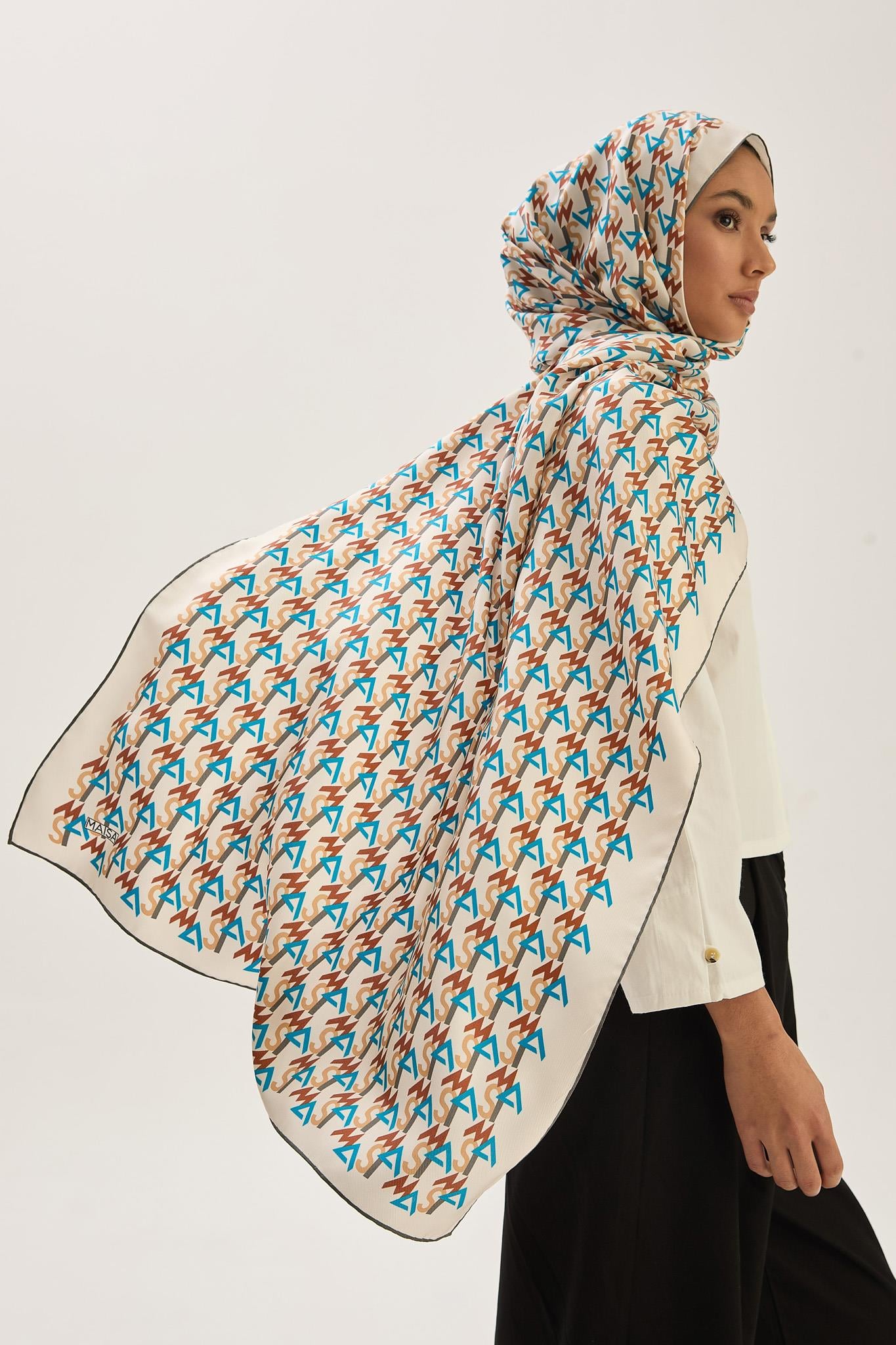 REMZ MULBERRY İPEK ŞAL 70*190 CM - KAHVERENGİ