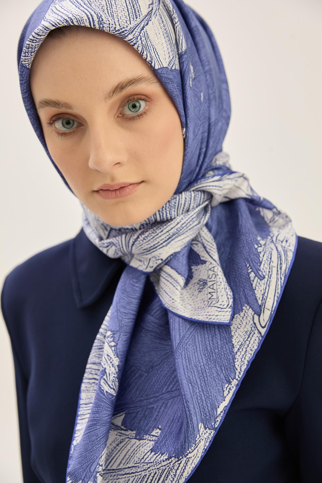 REŞHA MULBERRY İPEK EŞARP 90*90 CM - MOR