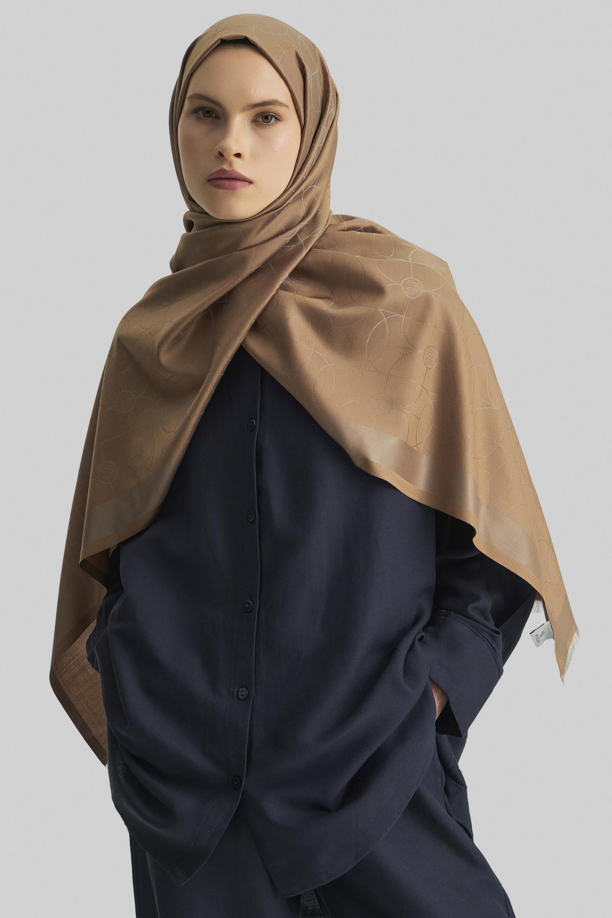 RİND%100 İPEK JAKARLI ŞAL-BAKIR