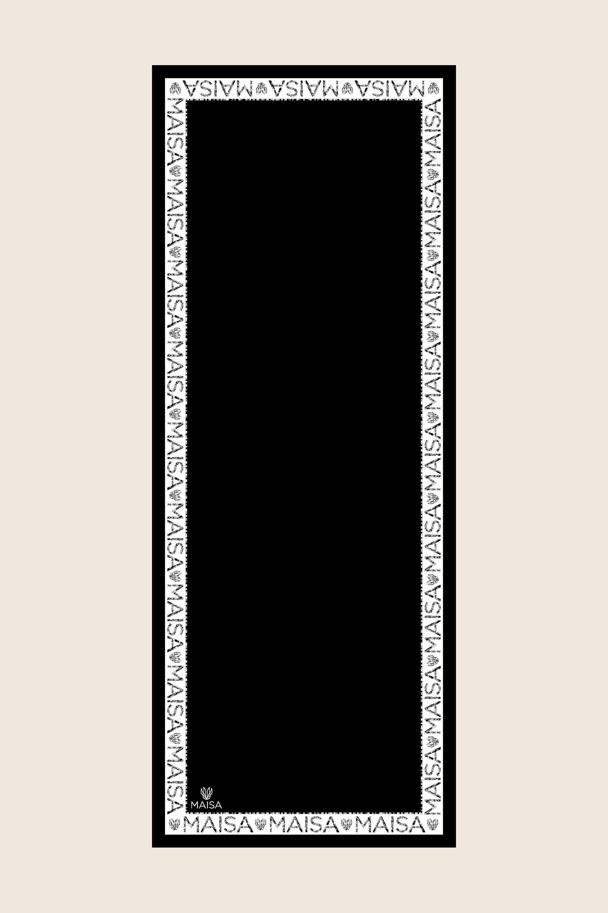 RUFİ KREP İPEK ŞAL 70*190 CM - SİYAH