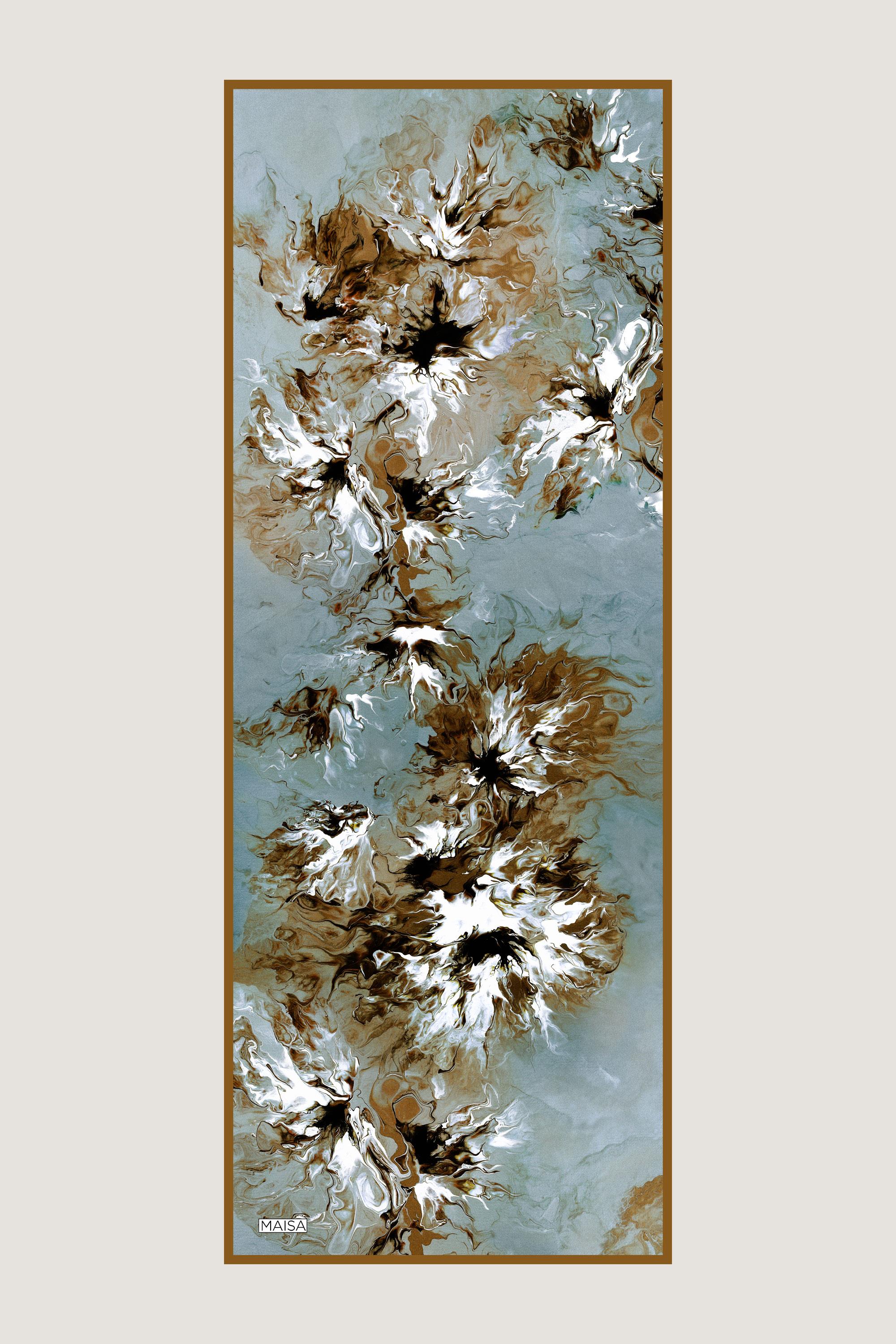SABA FLOŞ VİSKON ŞAL 70*190 CM - CAMEL