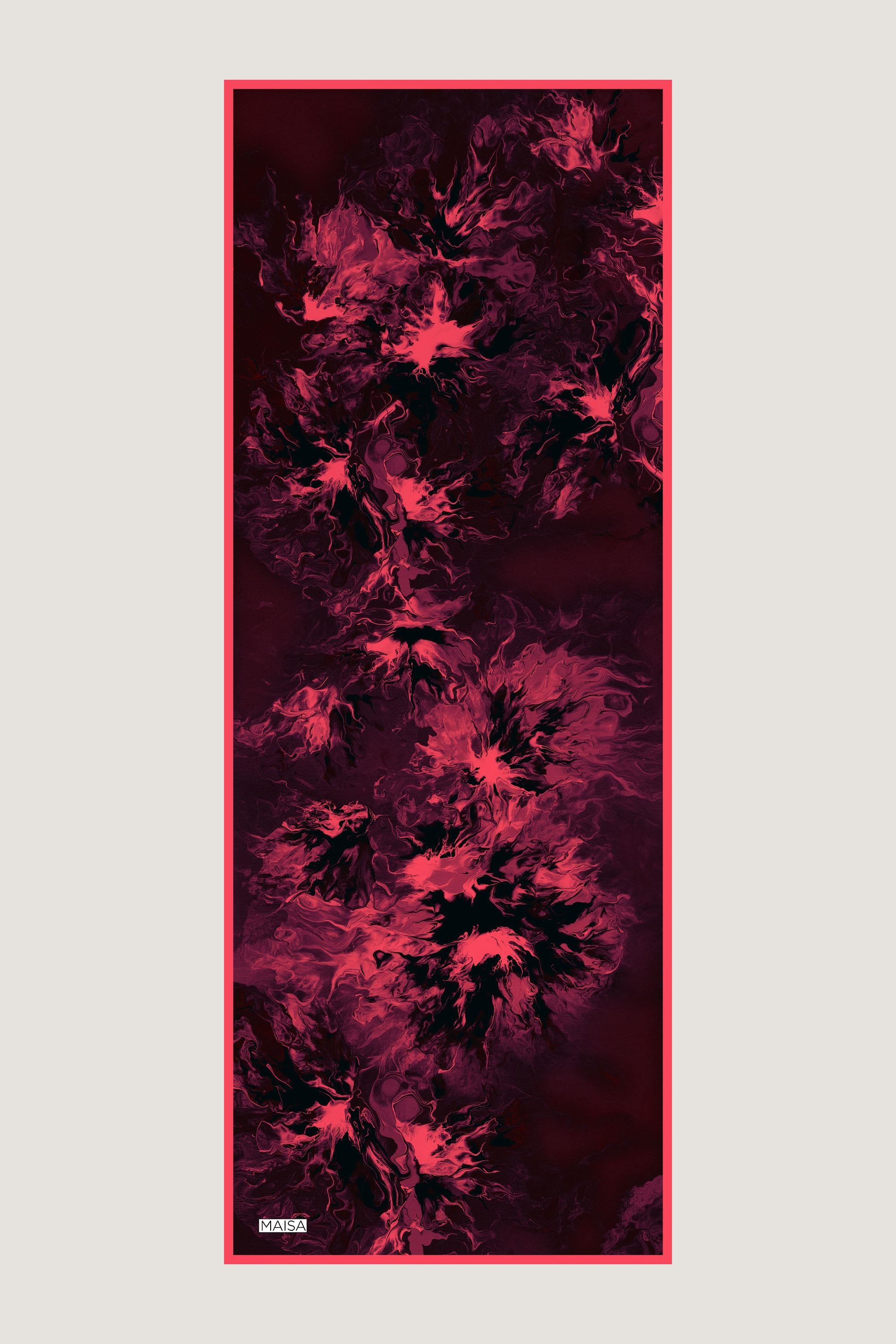 SABA FLOŞ VİSKON ŞAL 70*190 CM - MÜRDÜM