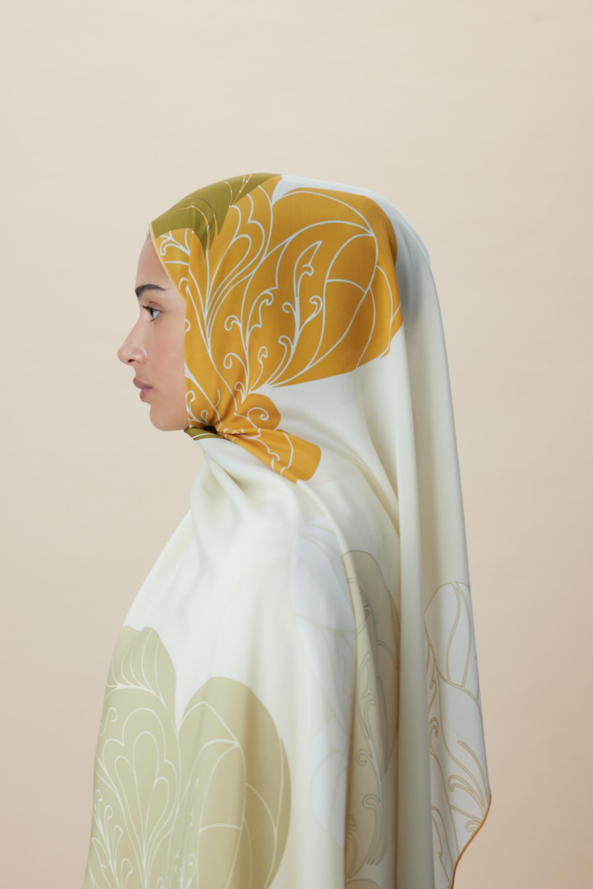 SAFİ KREP İPEK ŞAL 70*190 CM - ADAÇAYI