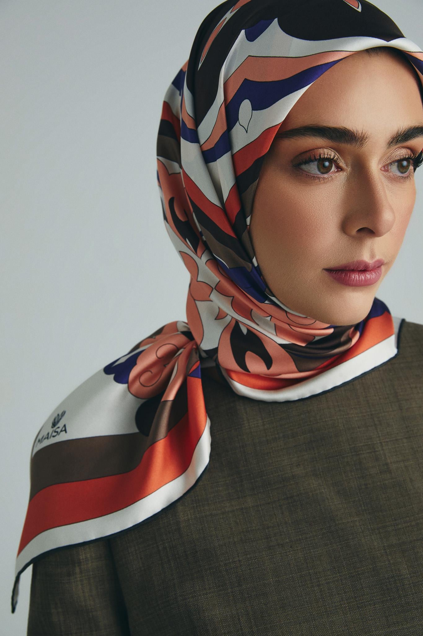 SARA TİVİL İPEK EŞARP 90*90 CM - PEMBE