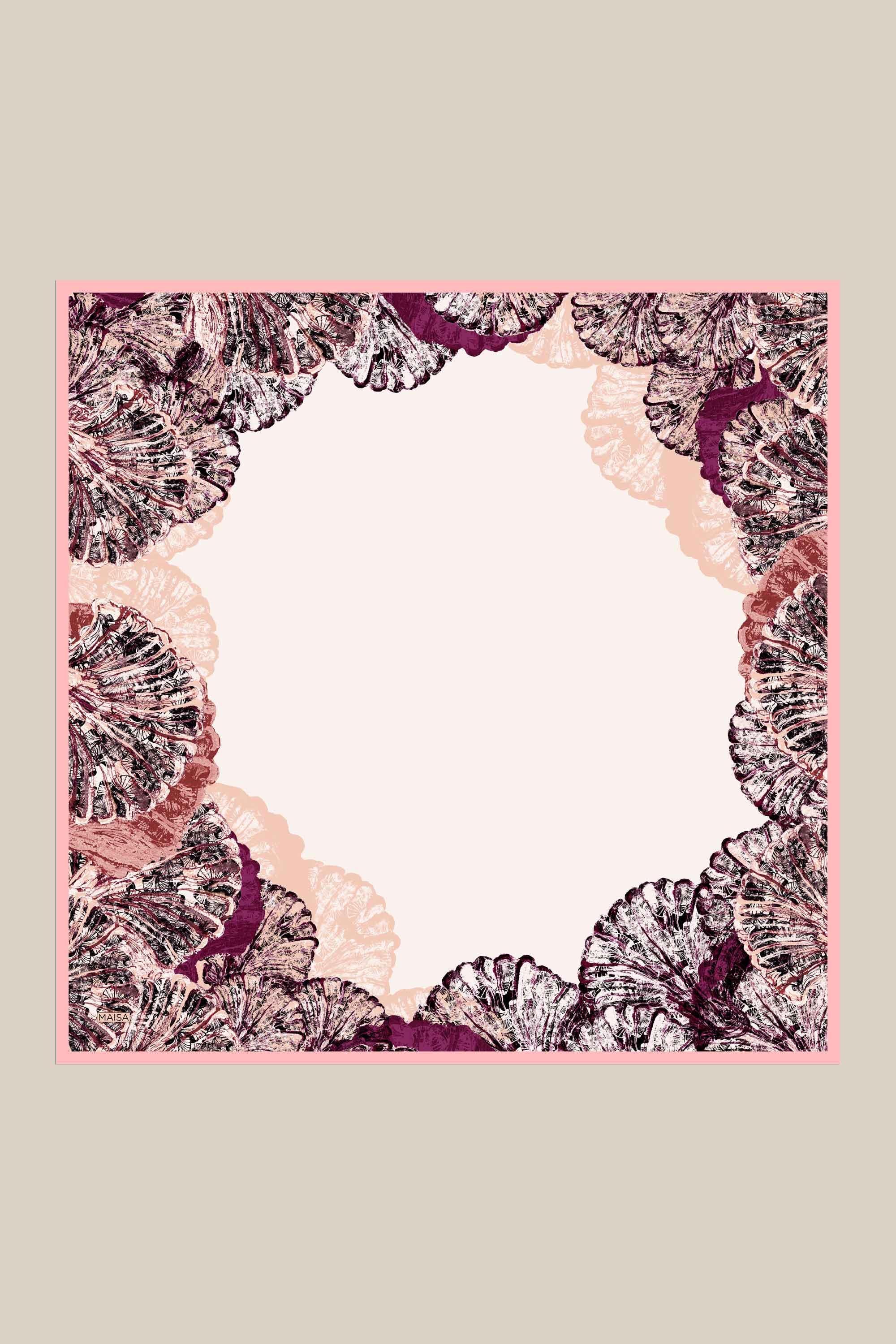 SAYRA MULBERRY İPEK EŞARP 90*90 CM - PUDRA PEMBE