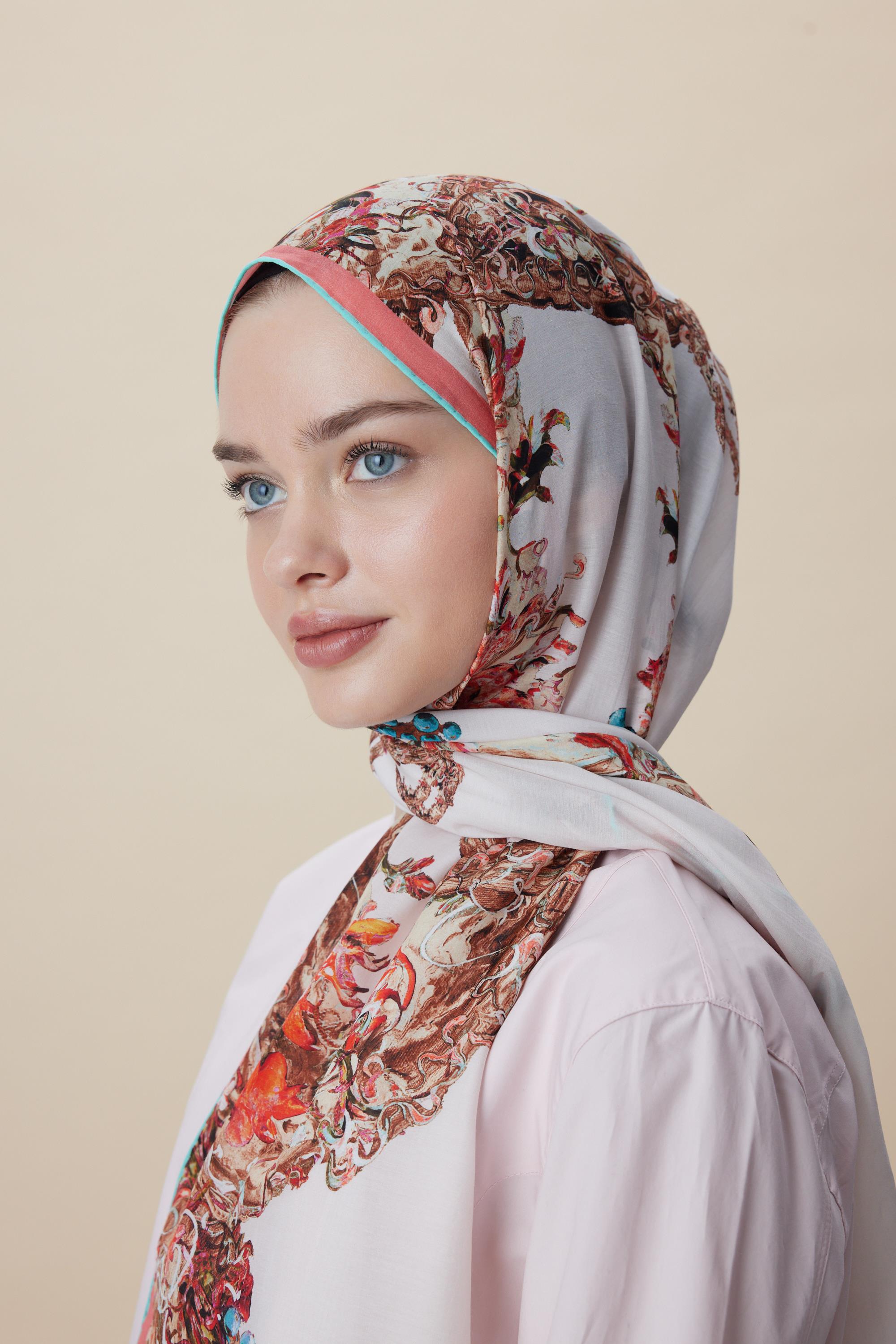 ŞEBNEM FLOŞ VİSKON ŞAL 70*190 CM - PUDRA PEMBE