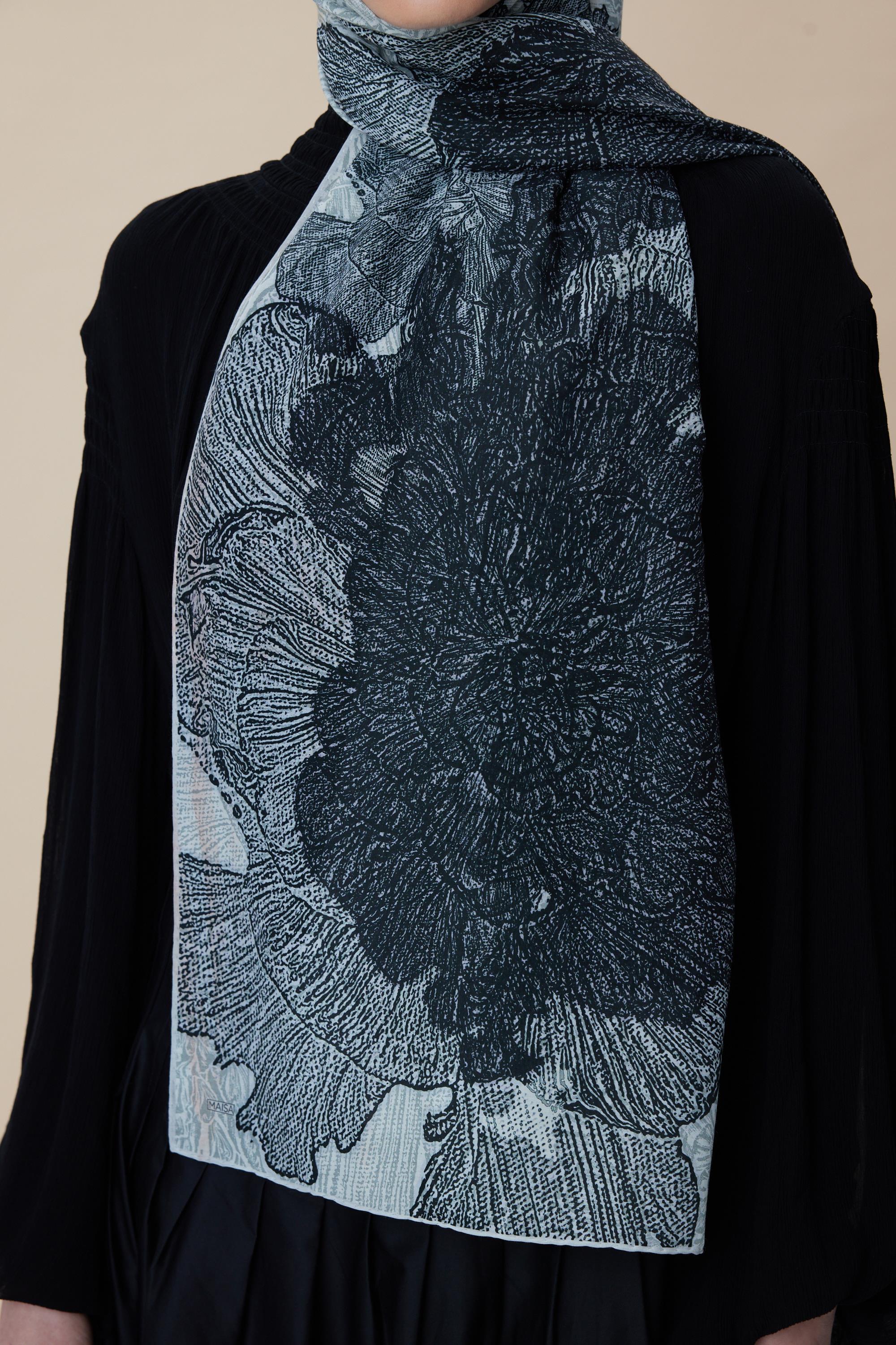 SEDEF FLOŞ VİSKON ŞAL 70*190 CM - EKRU