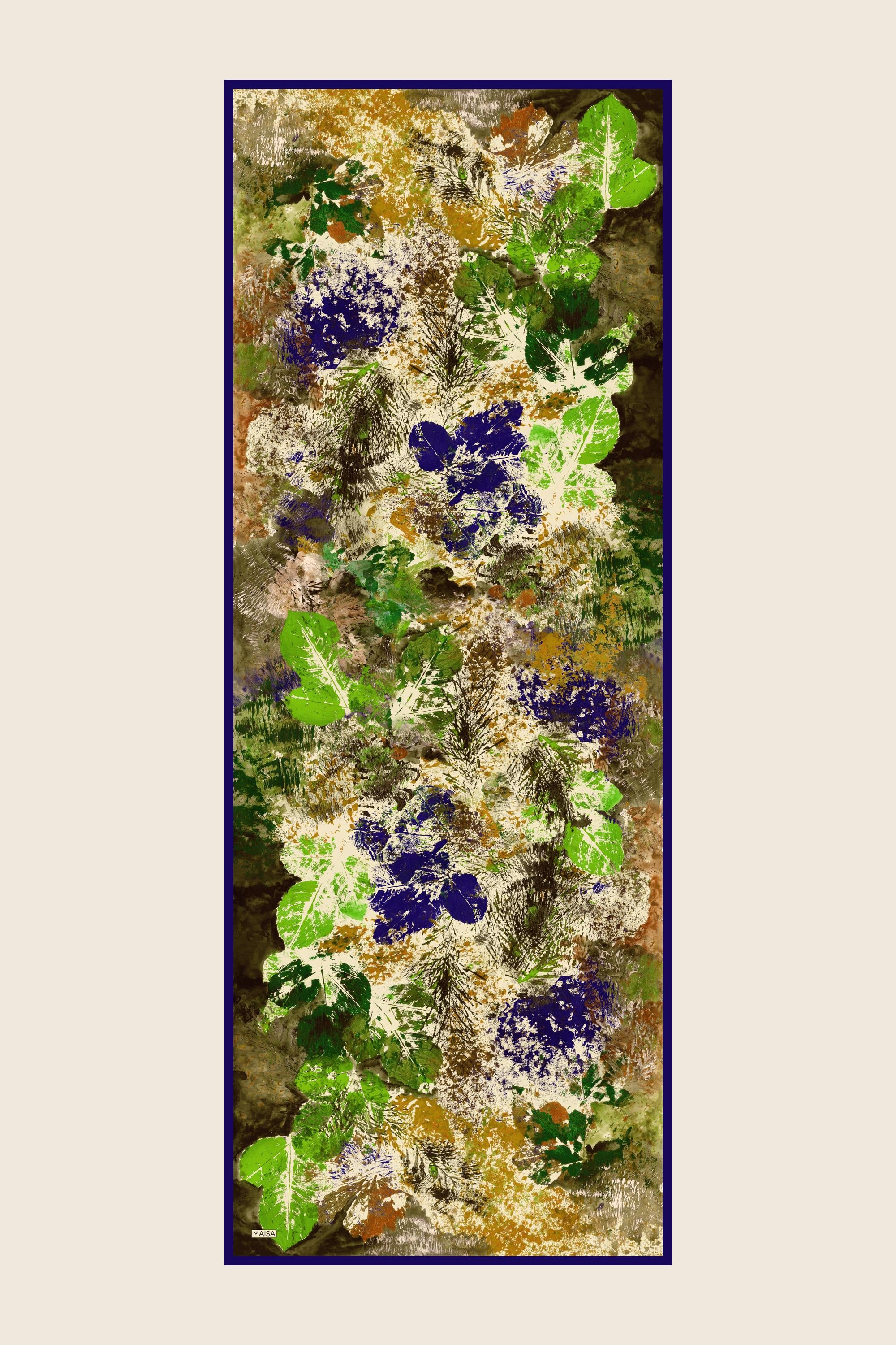 ŞEHVAR YÜN İPEK KAŞMİR ŞAL 70*200 CM - YEŞİL