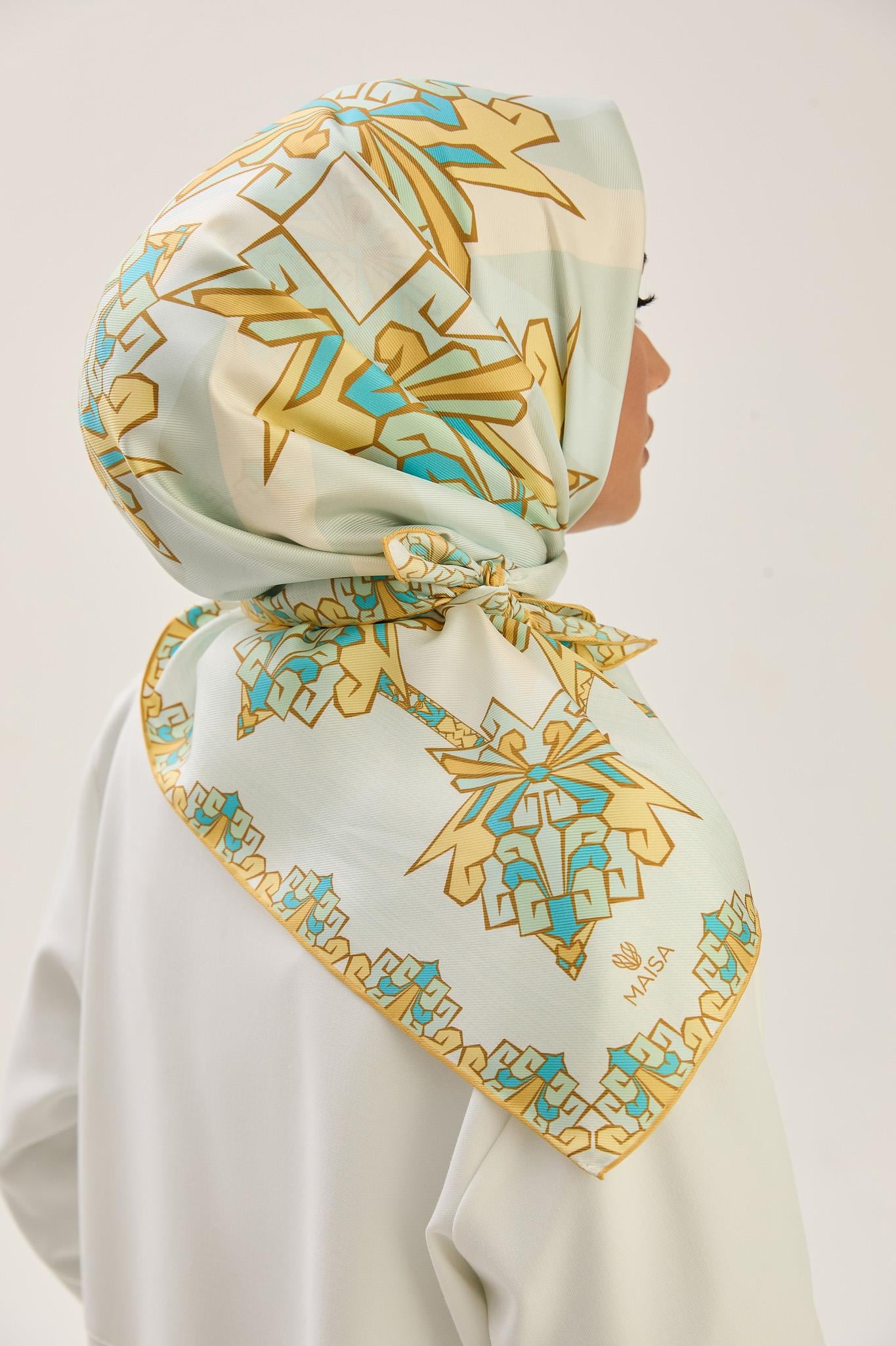 ŞİMAL MULBERRY İPEK EŞARP 90*90 CM - SARI