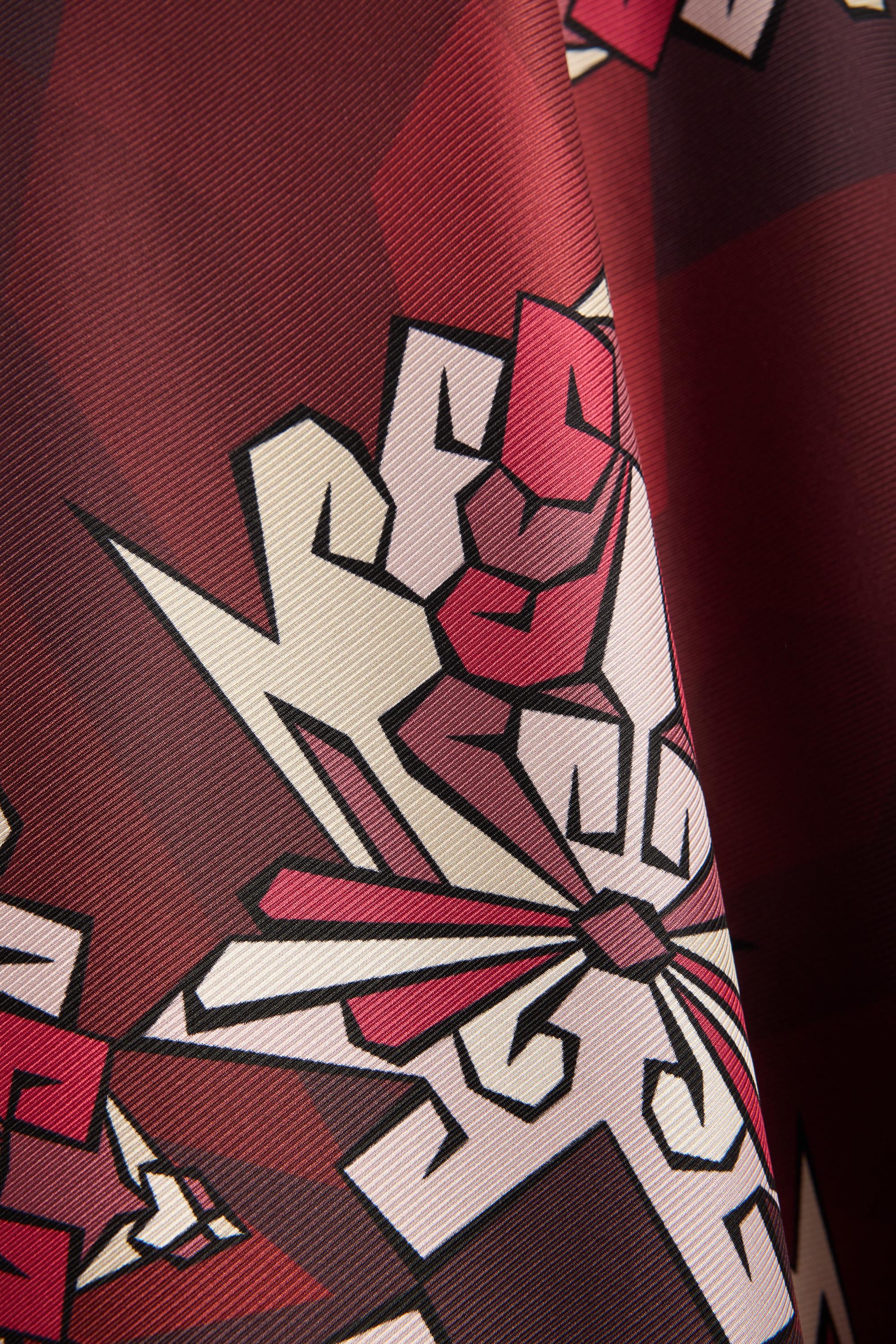 ŞİMAL MULBERRY İPEK ŞAL 70*190 CM - MÜRDÜM