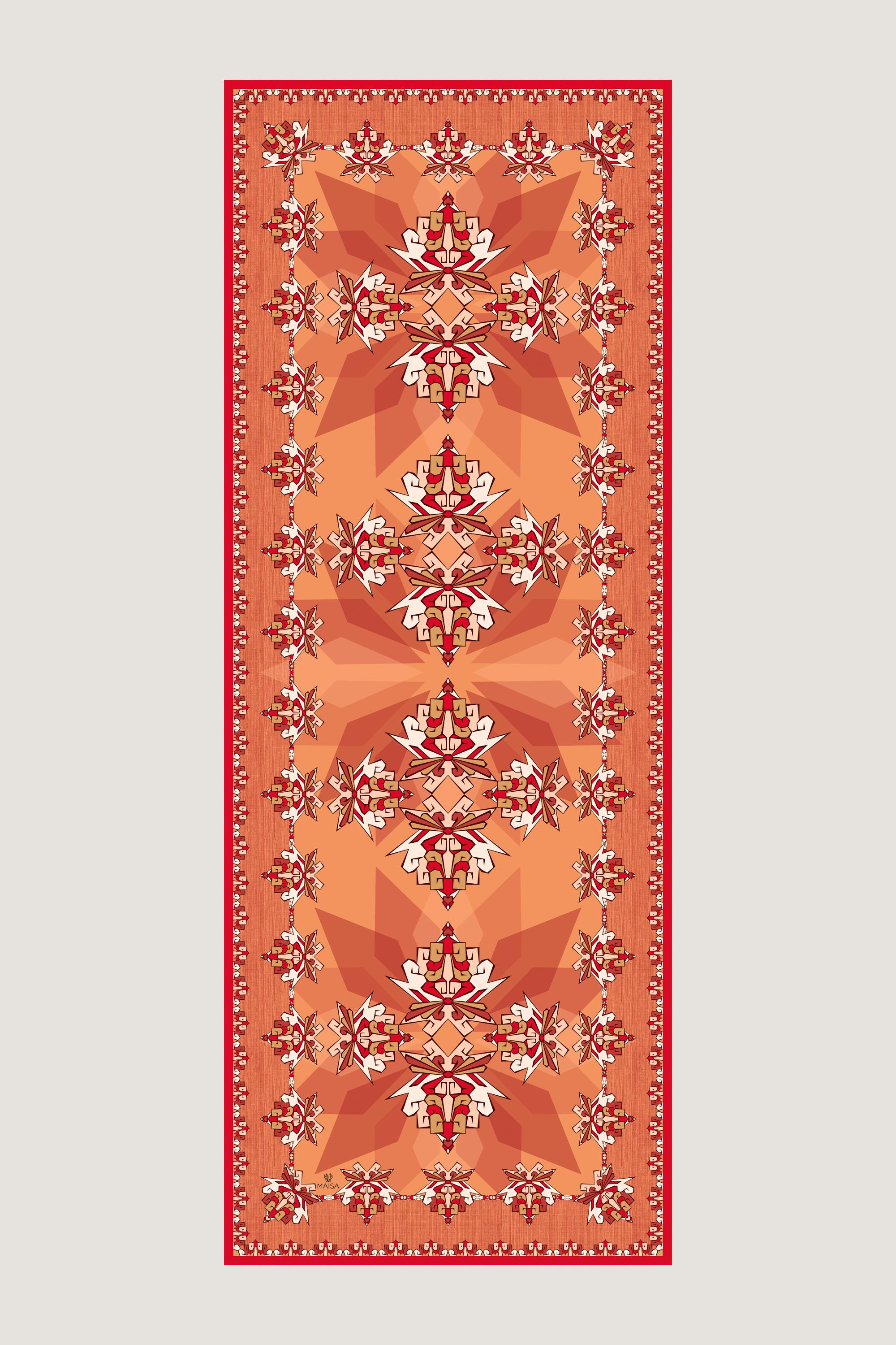 ŞİMAL MULBERRY İPEK ŞAL 70*190 CM - TURUNCU