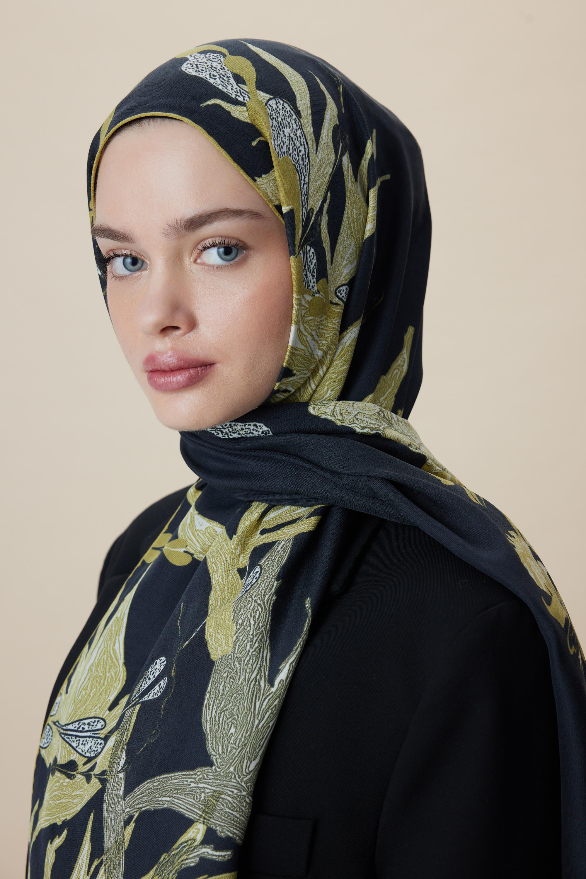 SİTARE PAMUK İPEK ŞAL 70*190 CM - GOLD