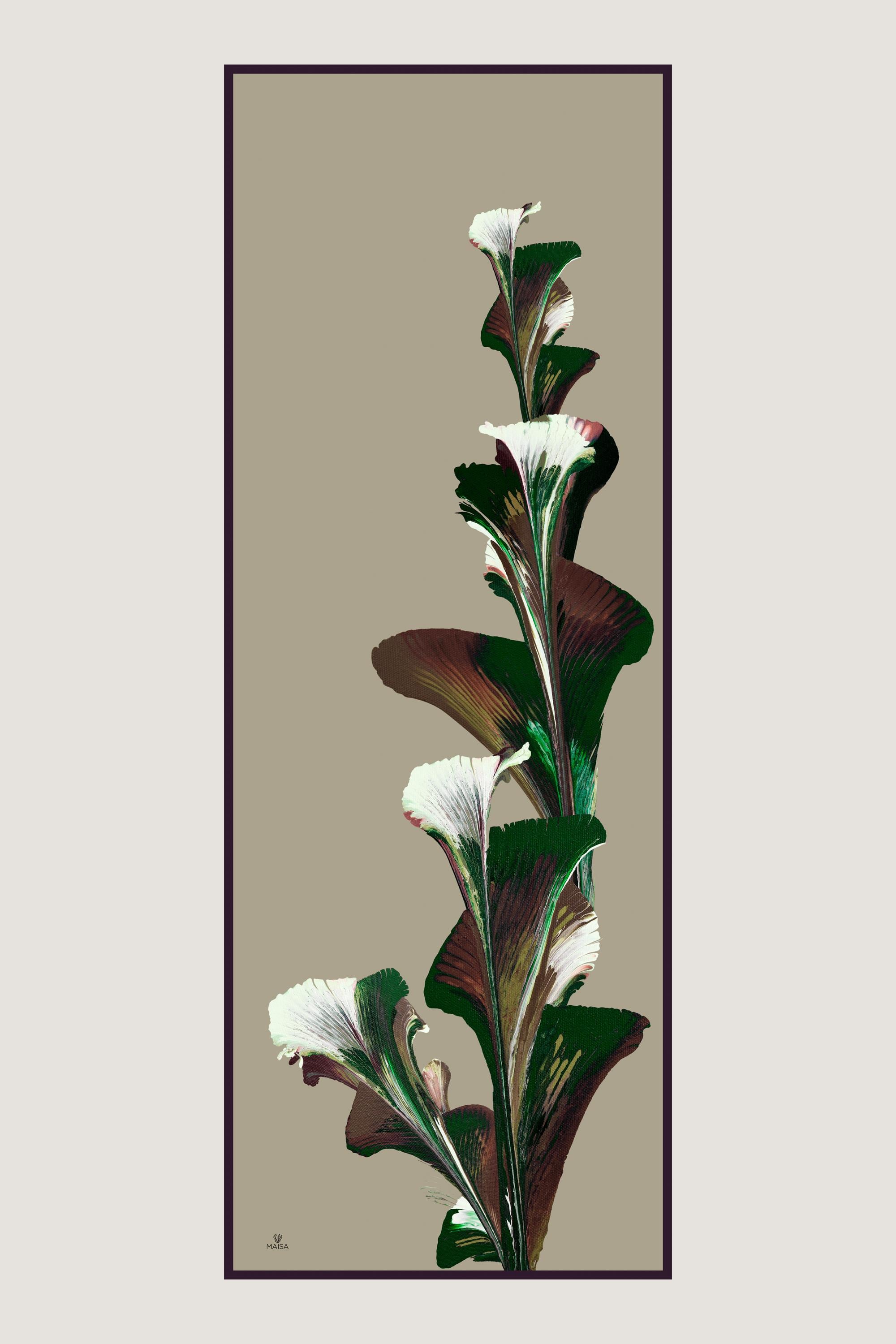 ŞULE PAMUK İPEK ŞAL 70*190 CM - KOYU BEJ