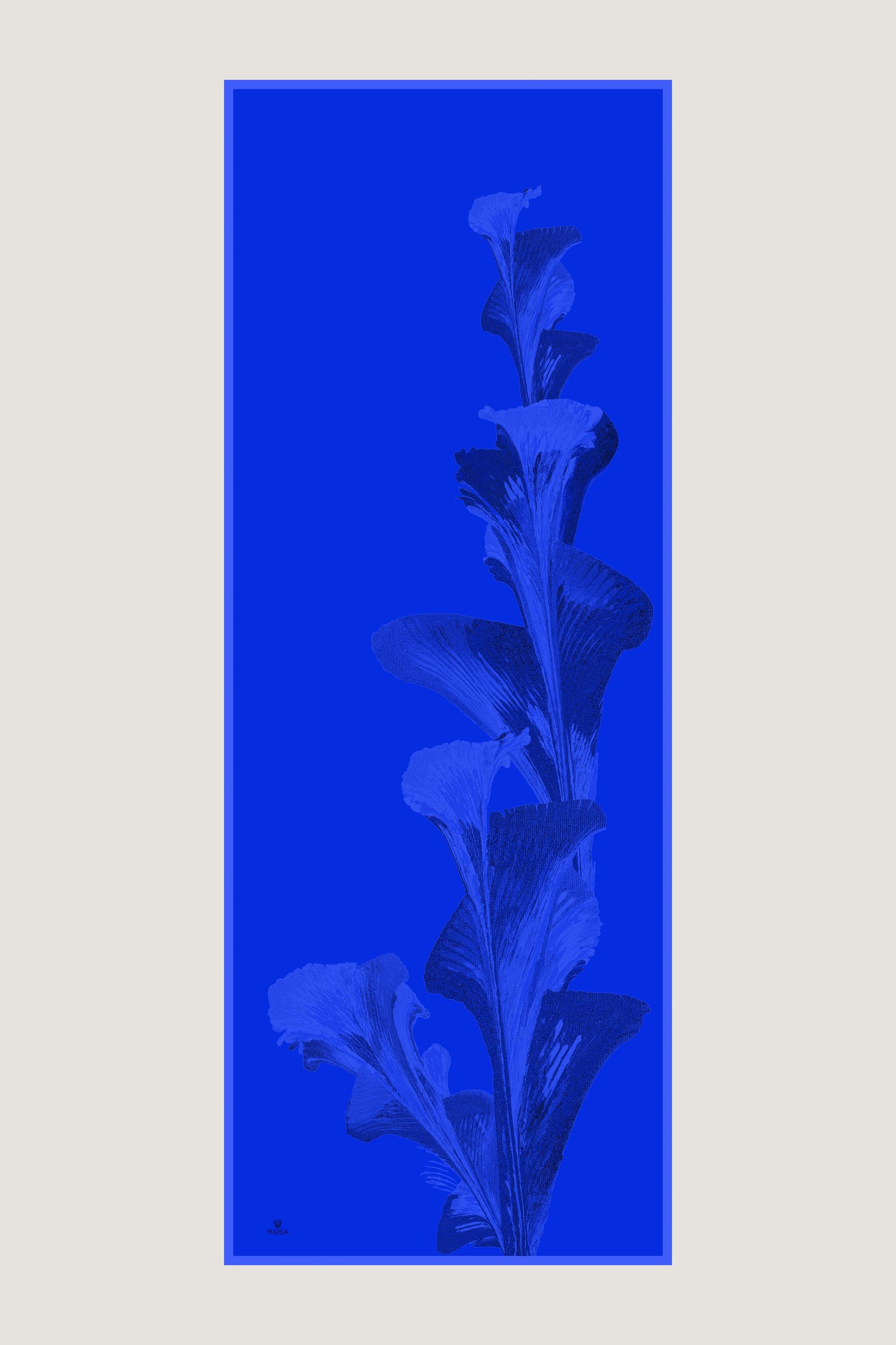ŞULE PAMUK İPEK ŞAL 70*190 CM - SAKS