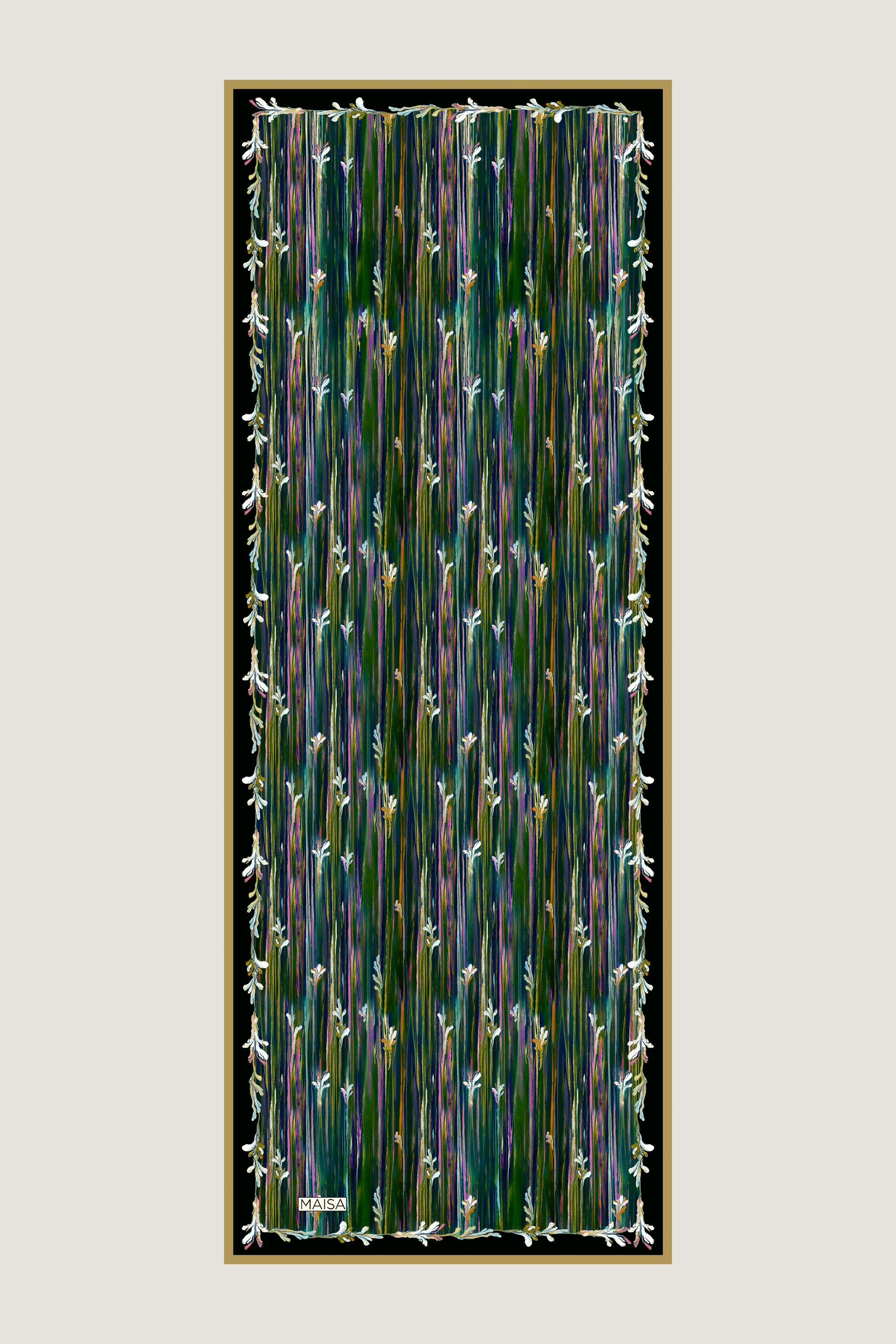 SUZEN FLOŞ VİSKON ŞAL 70*190 CM - SİYAH
