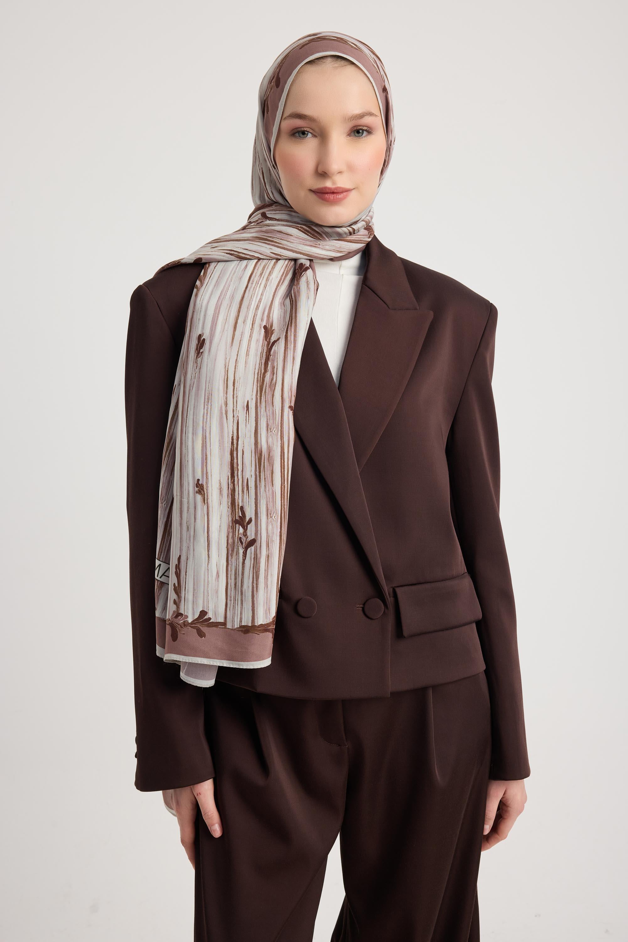 SUZEN FLOŞ VİSKON ŞAL 70*190 CM - VİZON