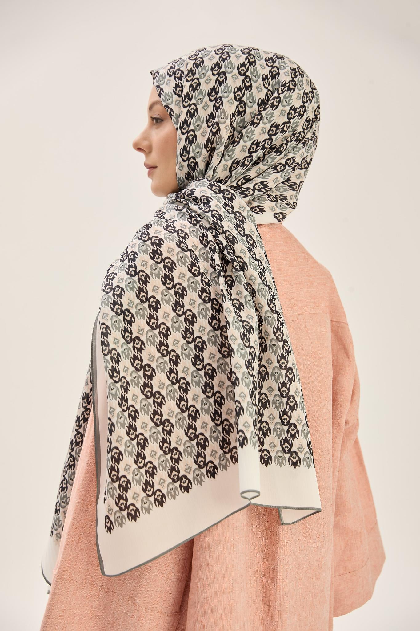 TAN FLOŞ VİSKON 70*190CM ŞAL - GRİ 