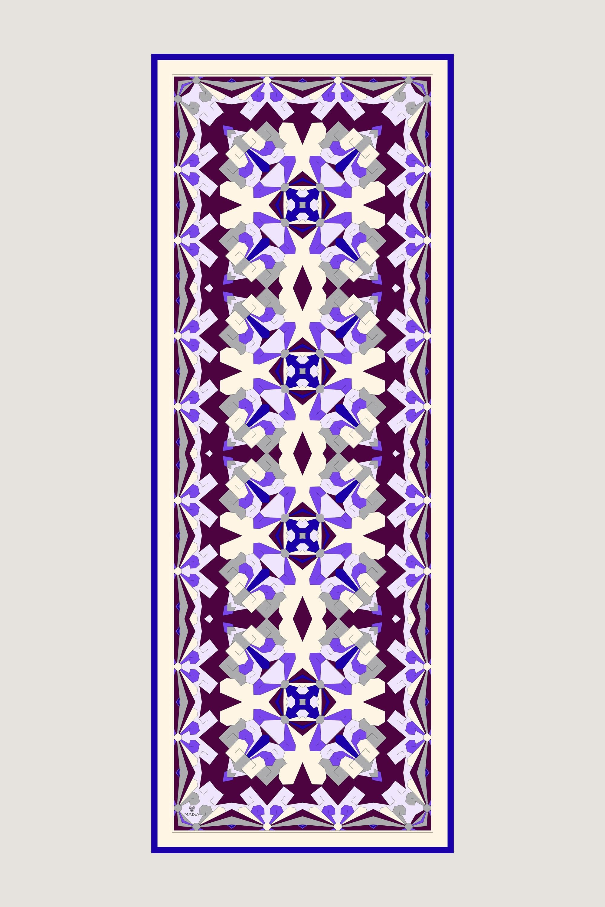 TARA PAMUK İPEK ŞAL 70*190 CM - MOR