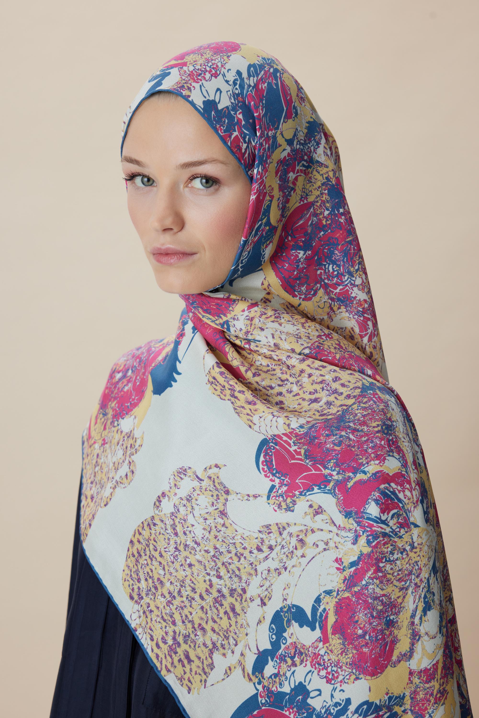 TUVANA PAMUK İPEK ŞAL 70*190 CM - NARÇİÇEĞİ