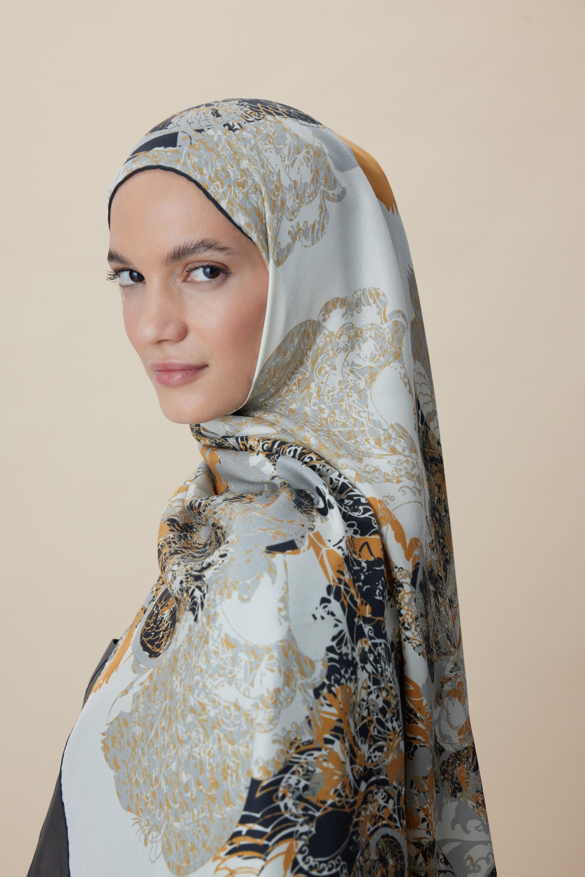 TUVANA PAMUK İPEK ŞAL 70*190 CM - TABA