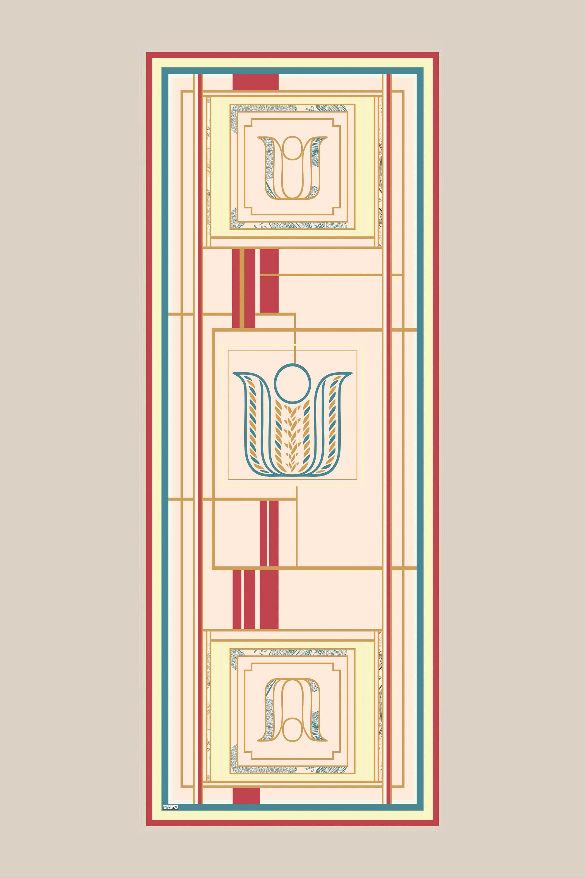 VİRA KREP İPEK ŞAL 70*190 CM - KREM