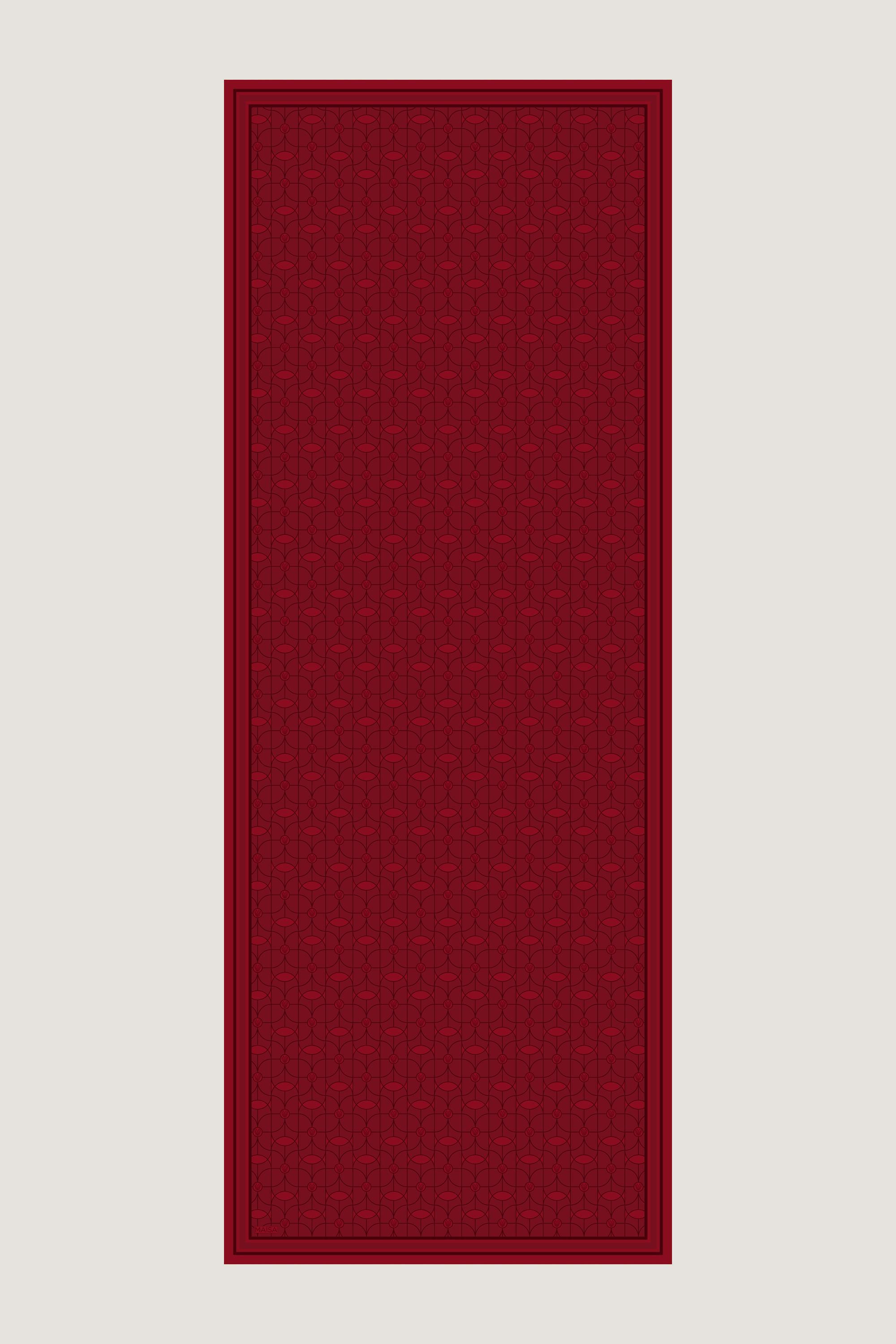ZERRE KREP İPEK ŞAL 70*190 CM - KIRMIZI