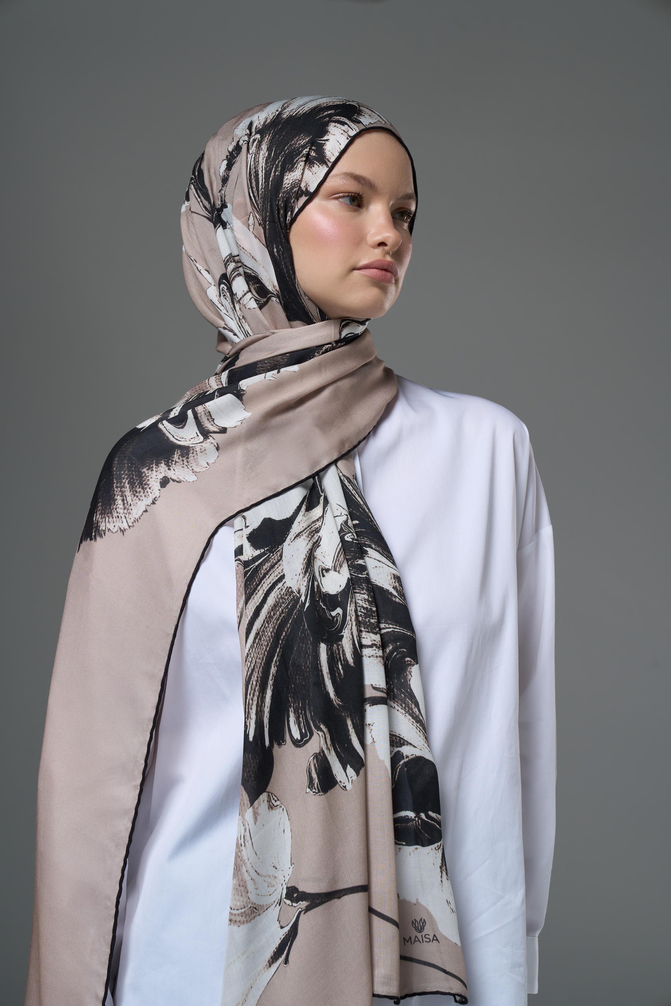 ZİA MODAL İPEK ŞAL 70*190 - BEJ