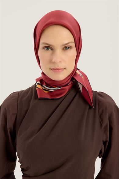 ADEN MULBERRY İPEK EŞARP 90*90 CM - FUŞYA