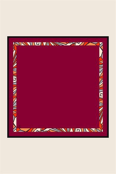 ADEN MULBERRY İPEK EŞARP 90*90 CM - FUŞYA