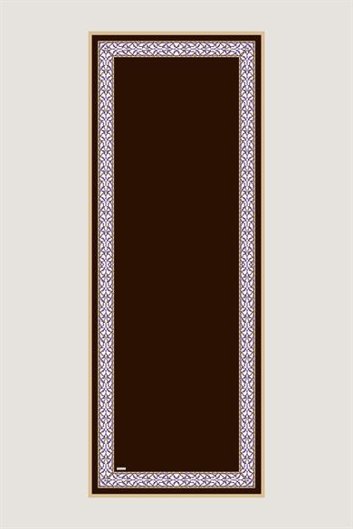 AHENK KREP İPEK ŞAL 70*190 CM - KAHVERENGİ