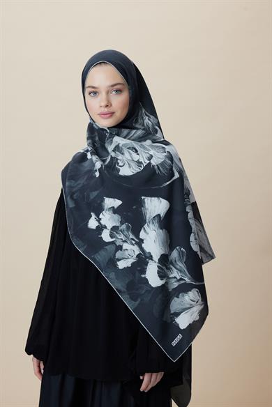 AKVA PAMUK İPEK ŞAL 70*190 CM - ANTRASİT