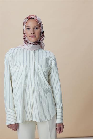 AKVA TİVİL İPEK EŞARP 90*90 CM - PUDRA PEMBE