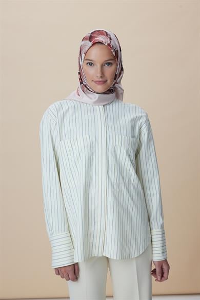 AKVA TİVİL İPEK EŞARP 90*90 CM - PUDRA PEMBE