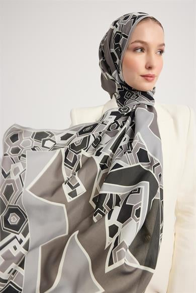 ALEV FLOŞ VİSKON ŞAL 70*190 CM - GRİ