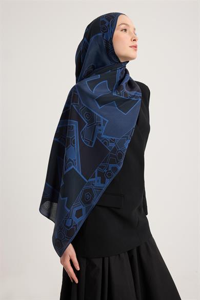 ALEV FLOŞ VİSKON ŞAL 70*190 CM - LACİVERT