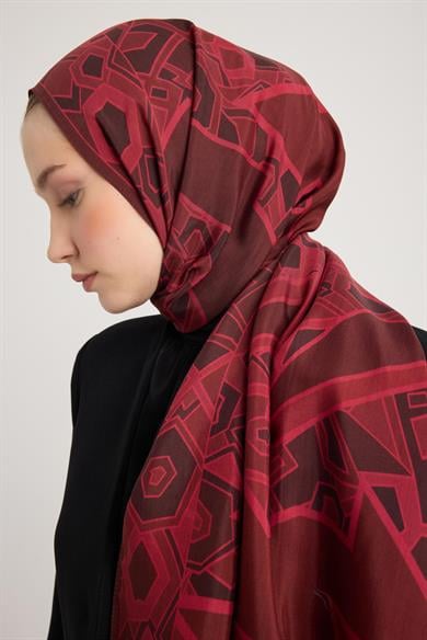 ALEV FLOŞ VİSKON ŞAL 70*190 CM - MÜRDÜM