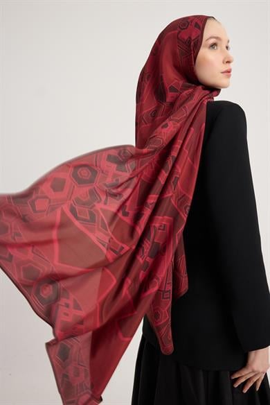 ALEV FLOŞ VİSKON ŞAL 70*190 CM - MÜRDÜM