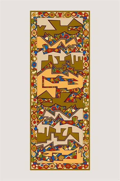 ALEV FLOŞ VİSKON ŞAL 70*190 CM - SAFRAN