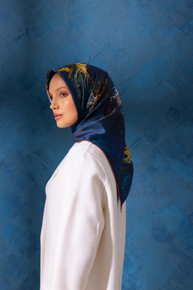 ANEMON TİVİL İPEK EŞARP 90x90