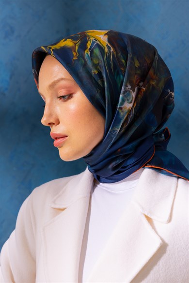 ANEMON TİVİL İPEK EŞARP 90x90