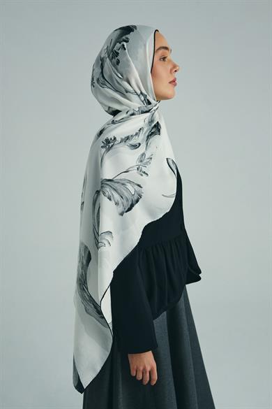 ANİ PAMUK İPEK ŞAL 70*190 CM - EKRU