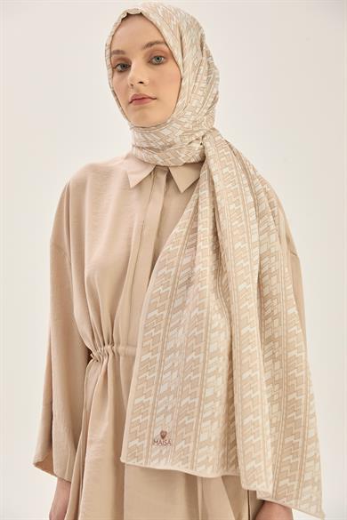 ARF FLOŞ VİSKON 70*190CM ŞAL - BEJ 