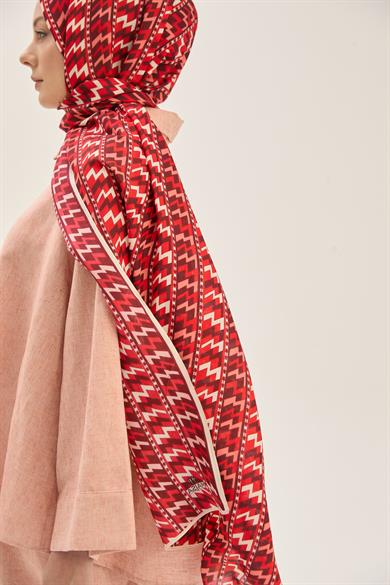 ARF FLOŞ VİSKON 70*190CM ŞAL - BORDO 