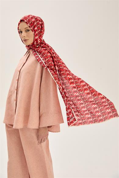 ARF FLOŞ VİSKON 70*190CM ŞAL - BORDO 