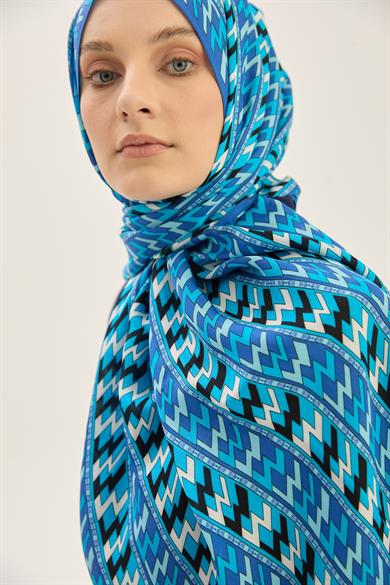 ARF FLOŞ VİSKON 70*190CM ŞAL - MAVİ 