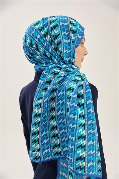 ARF FLOŞ VİSKON 70*190CM ŞAL - MAVİ 