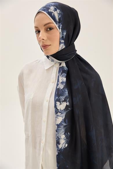 ARUS FLOŞ VİSKON 70*190CM ŞAL - LACİVERT 