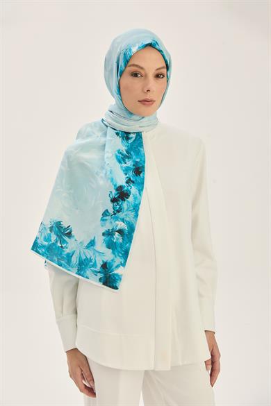 ARUS FLOŞ VİSKON 70*190CM ŞAL - MAVİ 